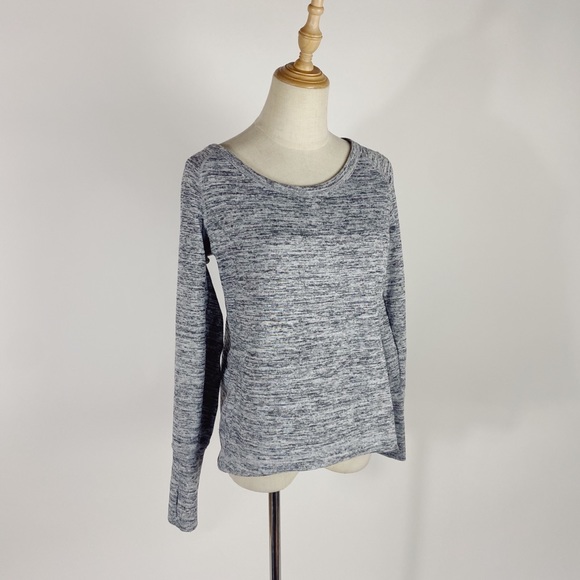 ATHLETA No Sweatin It Spacedye Long Sleeve Tee Small - Picture 1 of 9